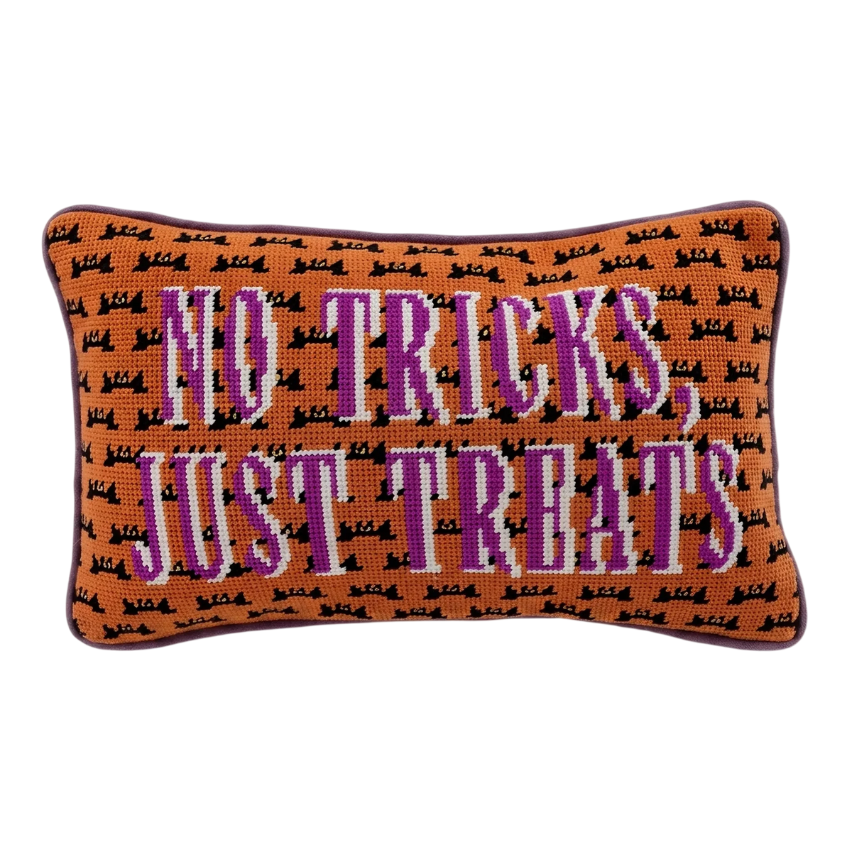 No Tricks Needlepoint Pillow