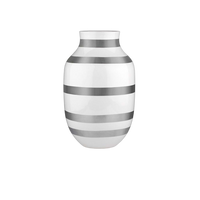 Kähler Omaggio Vase, Silver, 12.2"