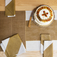 Nutmeg Crosshatch Table Runner
