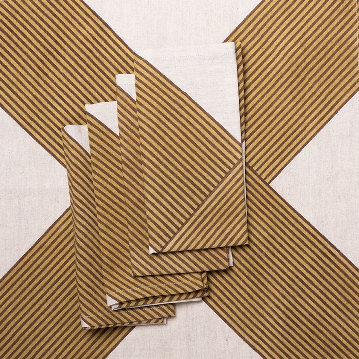 Nutmeg Crosshatch Napkin