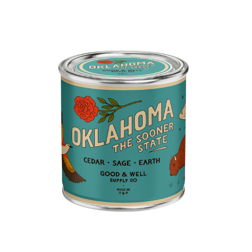 Oklahoma State Candle