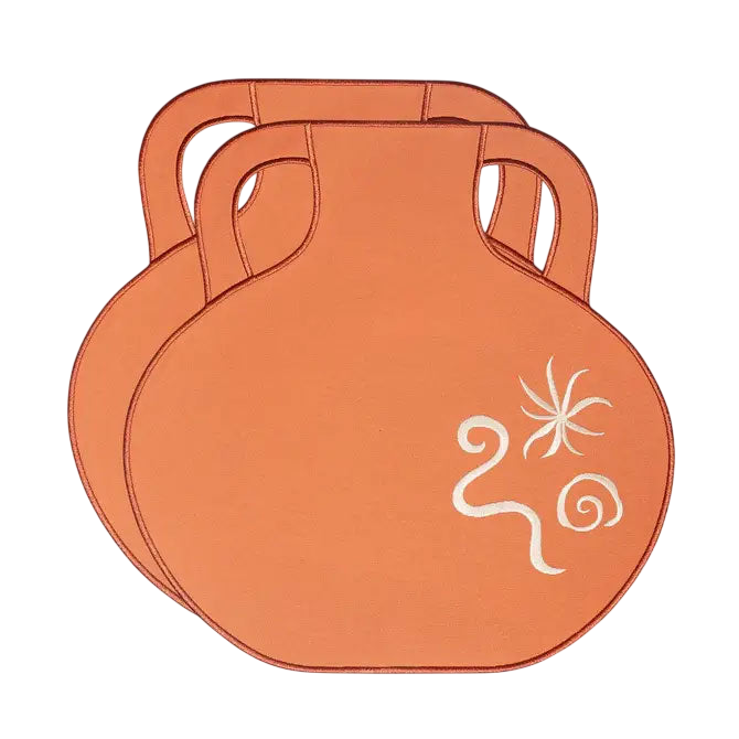 Octaevo Terracotta Amphora Placemat (Set of 2)