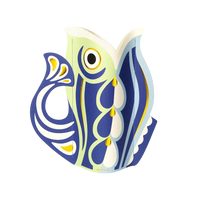 Octaevo Paper Vase Fish Blue