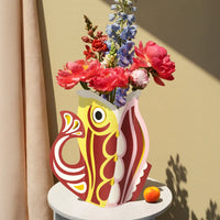 Octaevo Paper Vase Fish Ruby