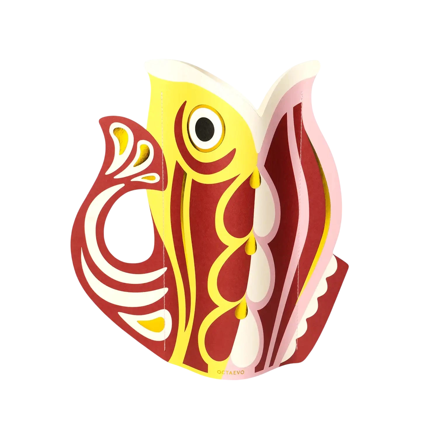 Octaevo Paper Vase Fish Ruby