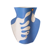 OCTAEVO Miró Paper Vase - Blue