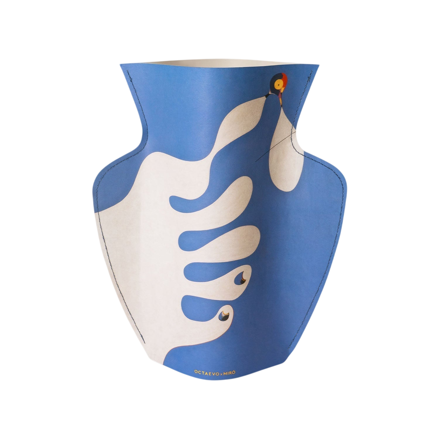 OCTAEVO Miró Paper Vase - Blue