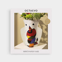 OCTAEVO Miró Paper Vase - Ivory