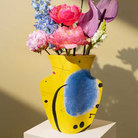 OCTAEVO Miró Paper Vase - Yellow