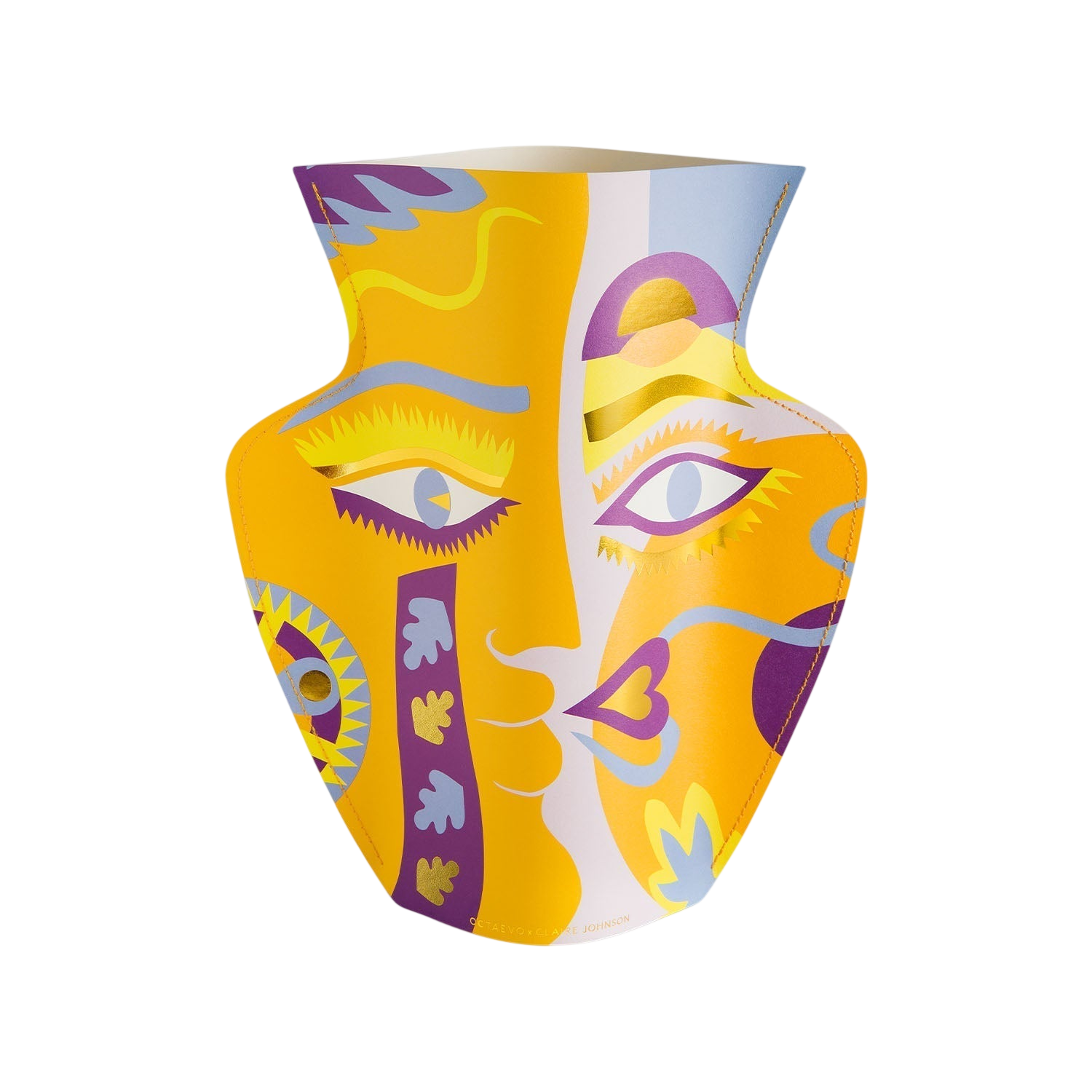 OCTAEVO Claire Johnson Paper Vase - Orange
