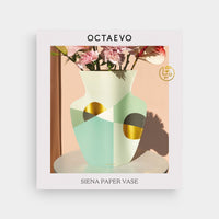 OCTAEVO Siena Paper Vase - Mint
