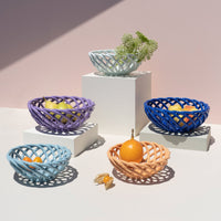OCTAEVO Sicilia Ceramic Basket Small - Pink