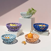 OCTAEVO Sicilia Ceramic Basket Large - Light Mint