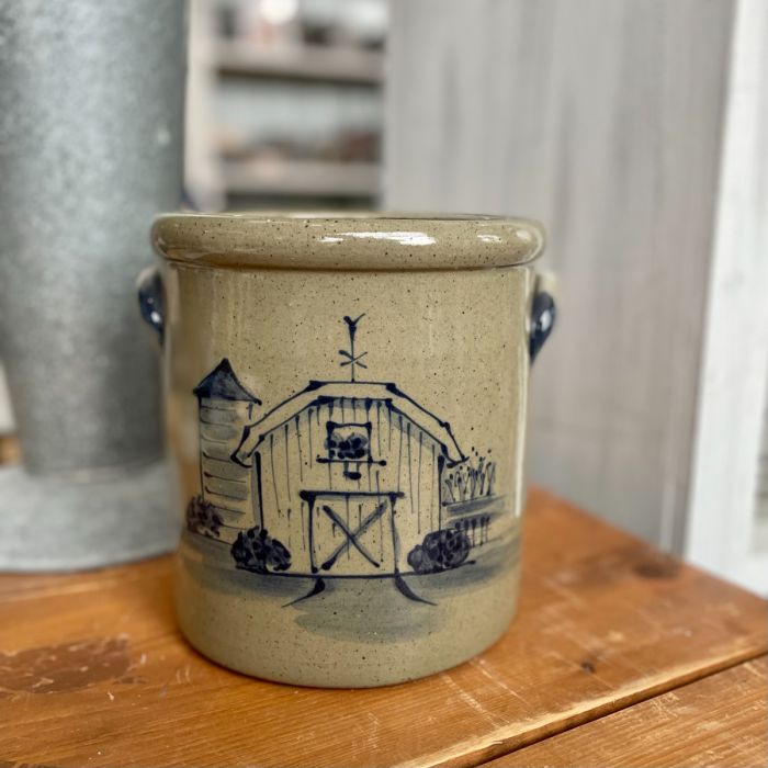 Rowe Pottery 1 Gallon Crock Barn