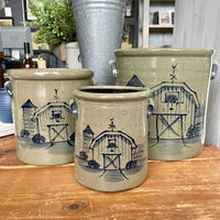 Rowe Pottery 2 Gallon Crock Barn