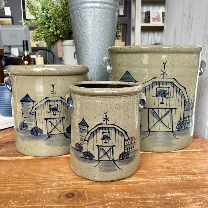 Rowe Pottery 2 Gallon Crock Barn