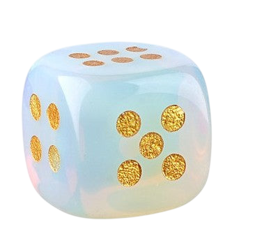 Dice - 15mm Natural Jade Laser Engraved Cube Dice with Rounded Edges Semi-Precious Stone (Set of 2)