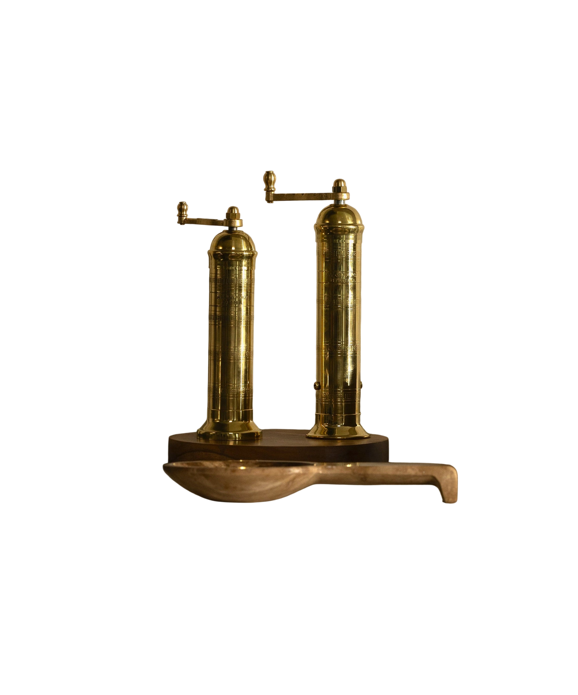 Ophelia Greek Salt + Pepper Mills, Set of 2