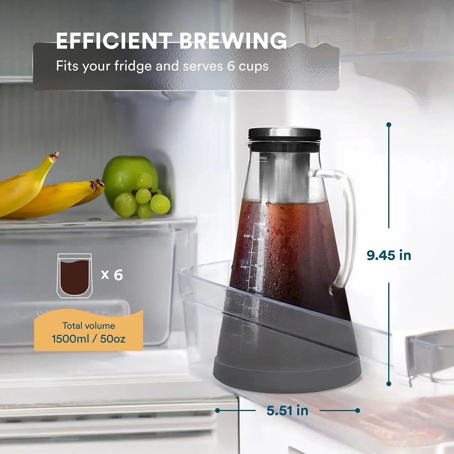 Cold Brew Maker 1.0L/34oz and 1.5L/51oz