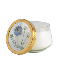 Signature Pressed Floral Candle - Sea Salt Mist