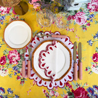 Margaret red linen placemat (set of 4)