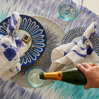 Brushstroke Dinner Napkins - Blue (Set of 2)