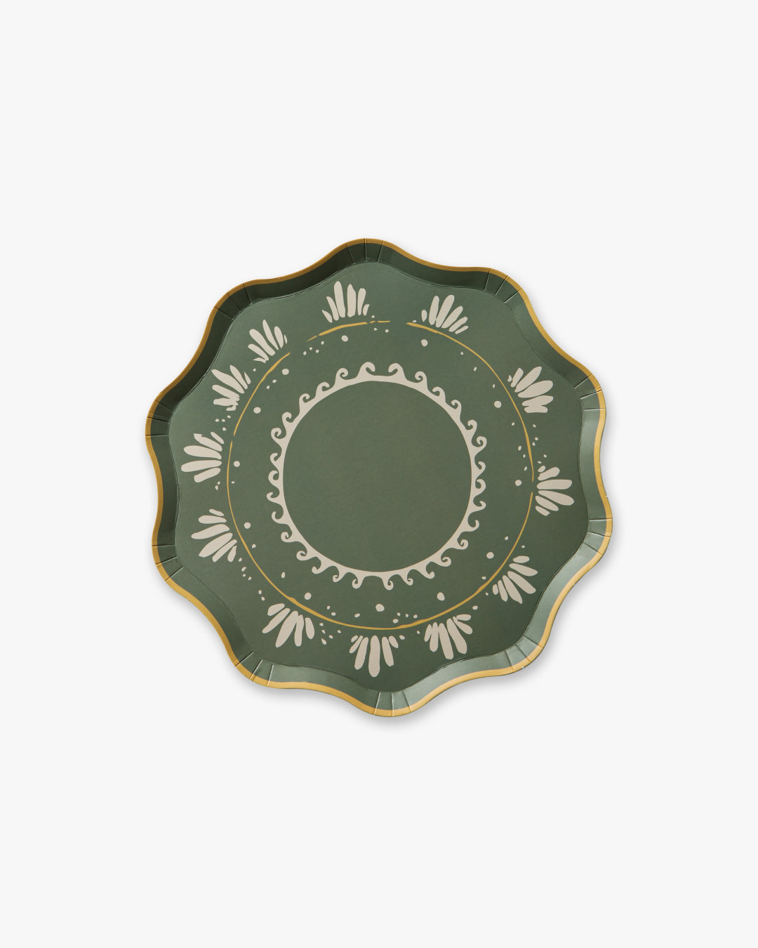 Palmas Dessert Plate Set of 12 - Sage