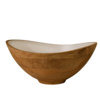 Palmer Wood + White Bowl