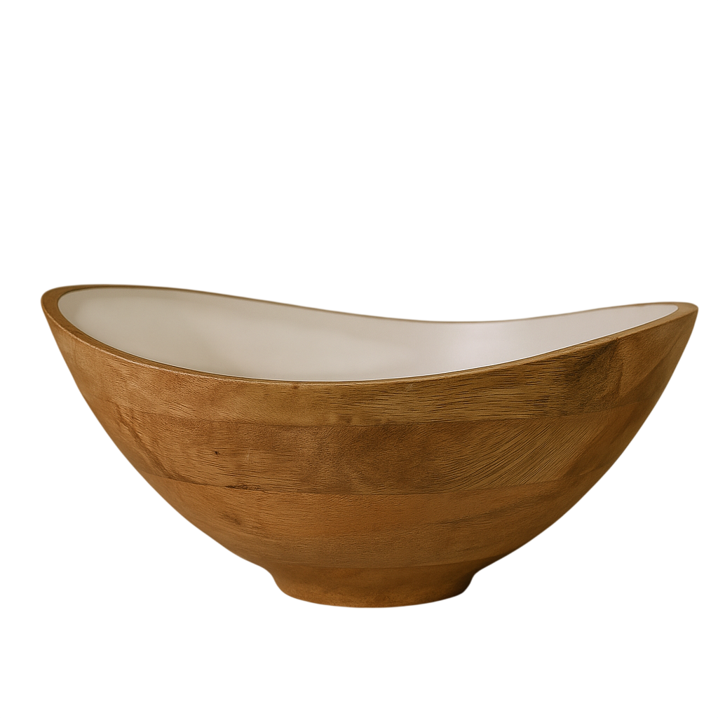 Palmer Wood + White Bowl