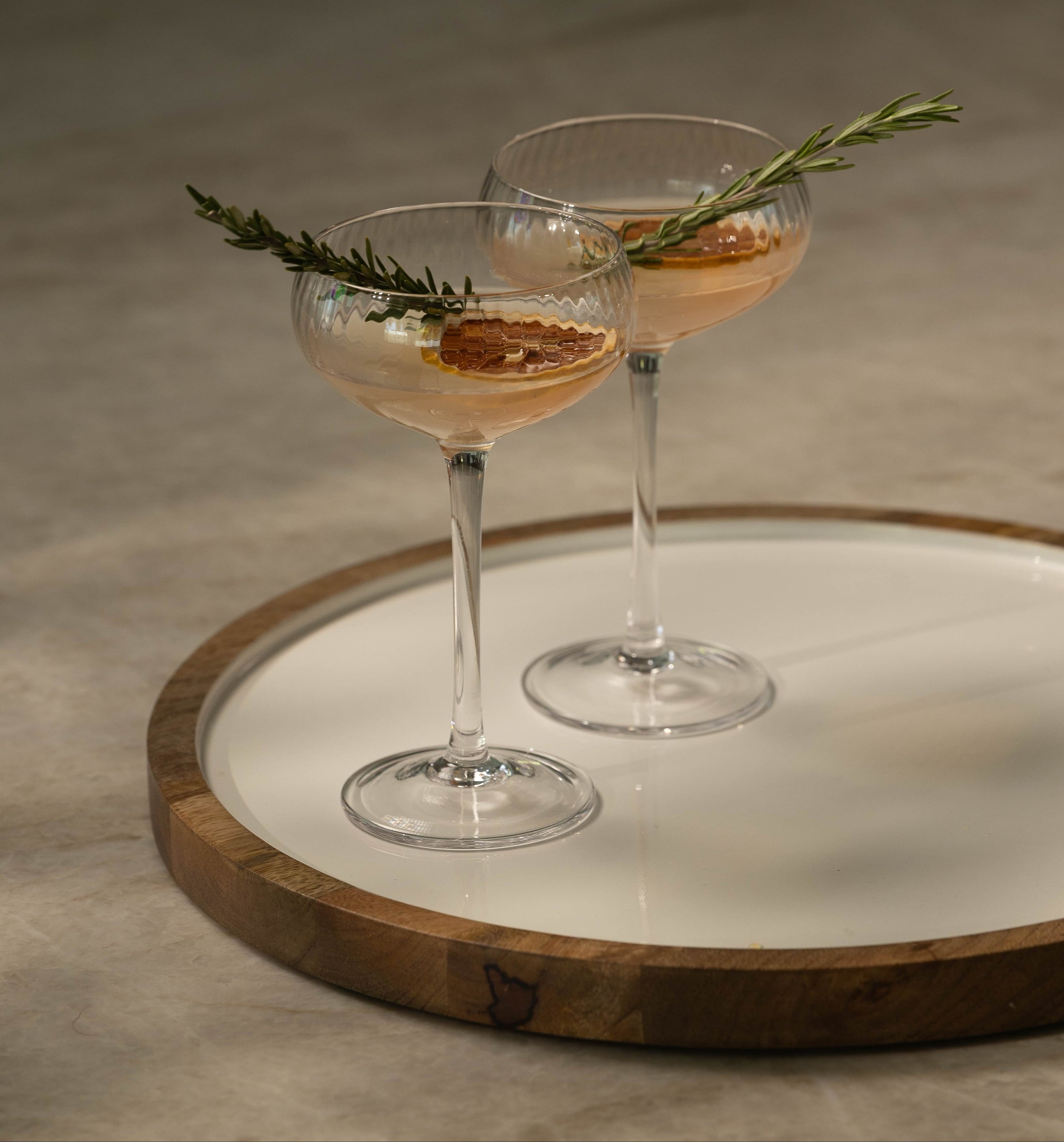 Palmer Wood + White Tray