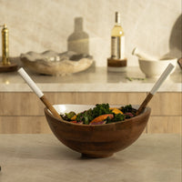 Palmer Wood + White Bowl