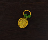 Lemon Napkin Ring – 3.5” Handwoven Iraca Palm – Artisan Summer Table Decor from Colombia