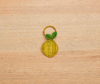 Lemon Napkin Ring – 3.5” Handwoven Iraca Palm – Artisan Summer Table Decor from Colombia