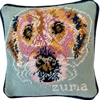Custom Needlepoint Pillow - Pet Portrait