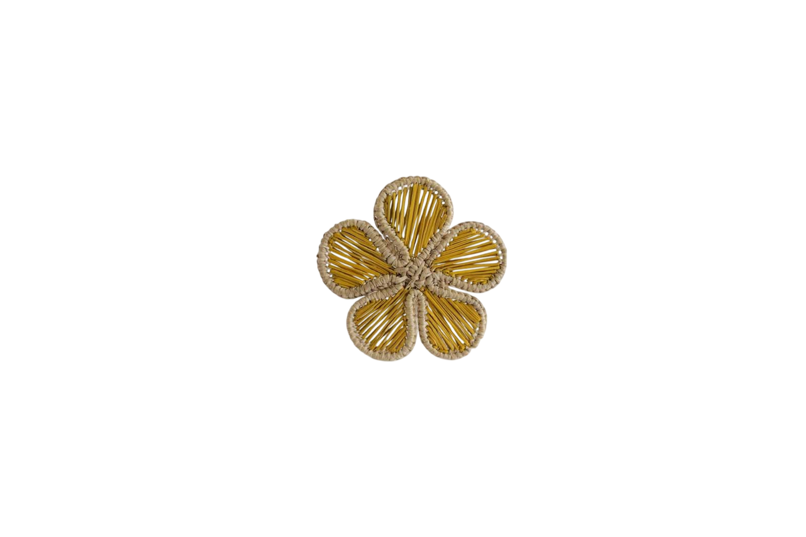 Sunny Yellow Flower Napkin Ring (Set of 4)
