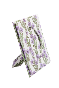 Purple Forget-Me-Not Picture Frame with Oval Opening, 4x6