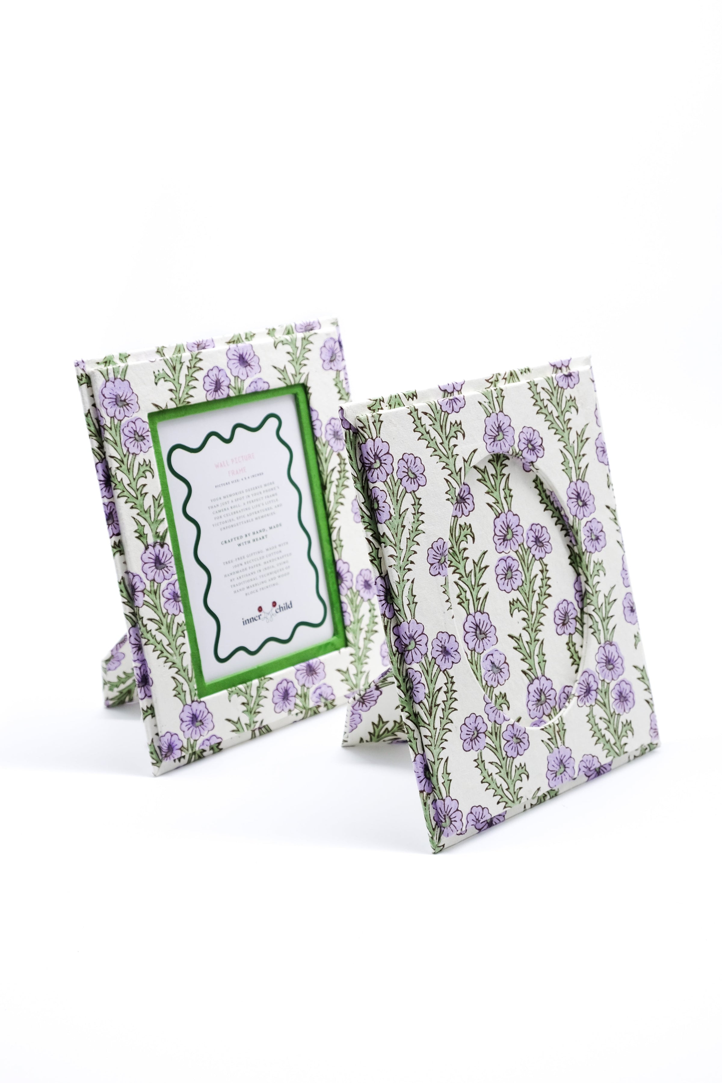Purple Forget-Me-Not Picture Frame, 4" x 6"