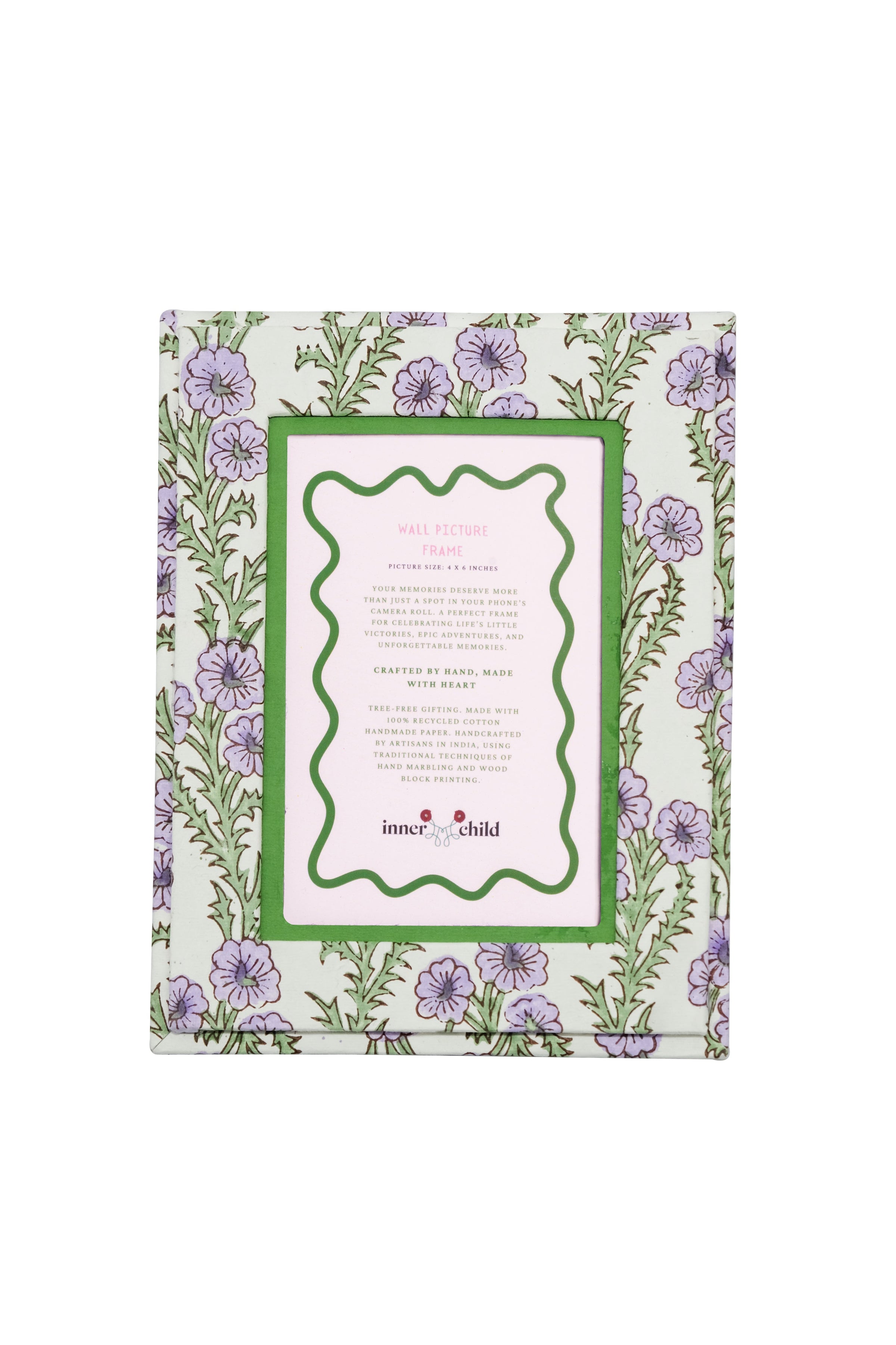 Purple Forget-Me-Not Picture Frame, 4" x 6"