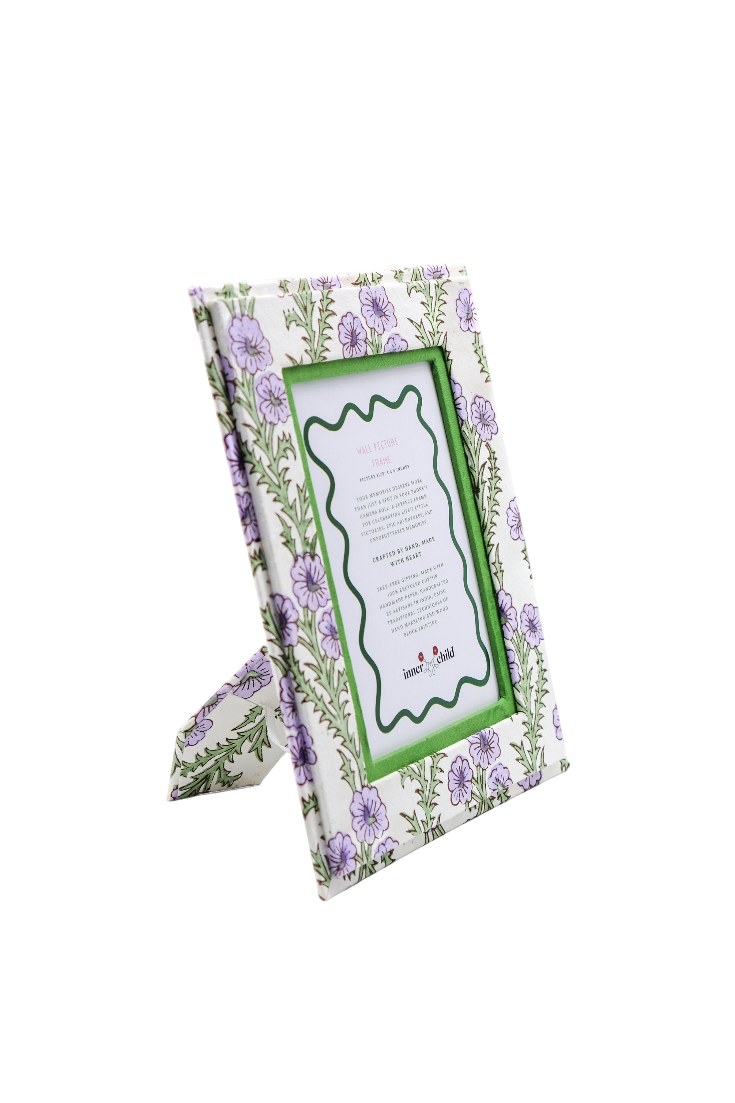 Purple Forget-Me-Not Picture Frame, 4" x 6"