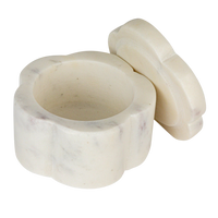 Marble Pinch Pots, Scalloped, Set of 2 (Stackable)