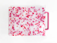 Cutting Board - Pink/White