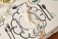 Place Du Jour Embroidered Linen Placemat (Set of 4)