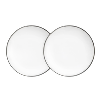 Platinum Edge Bread & Butter Plates, Set of 8