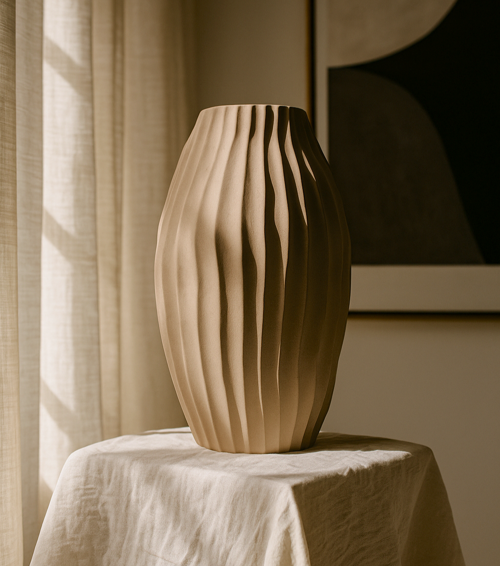 Côte Pleated Vase