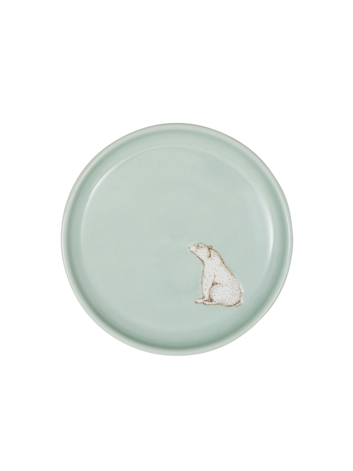 Polar Bear Ceramic Plate