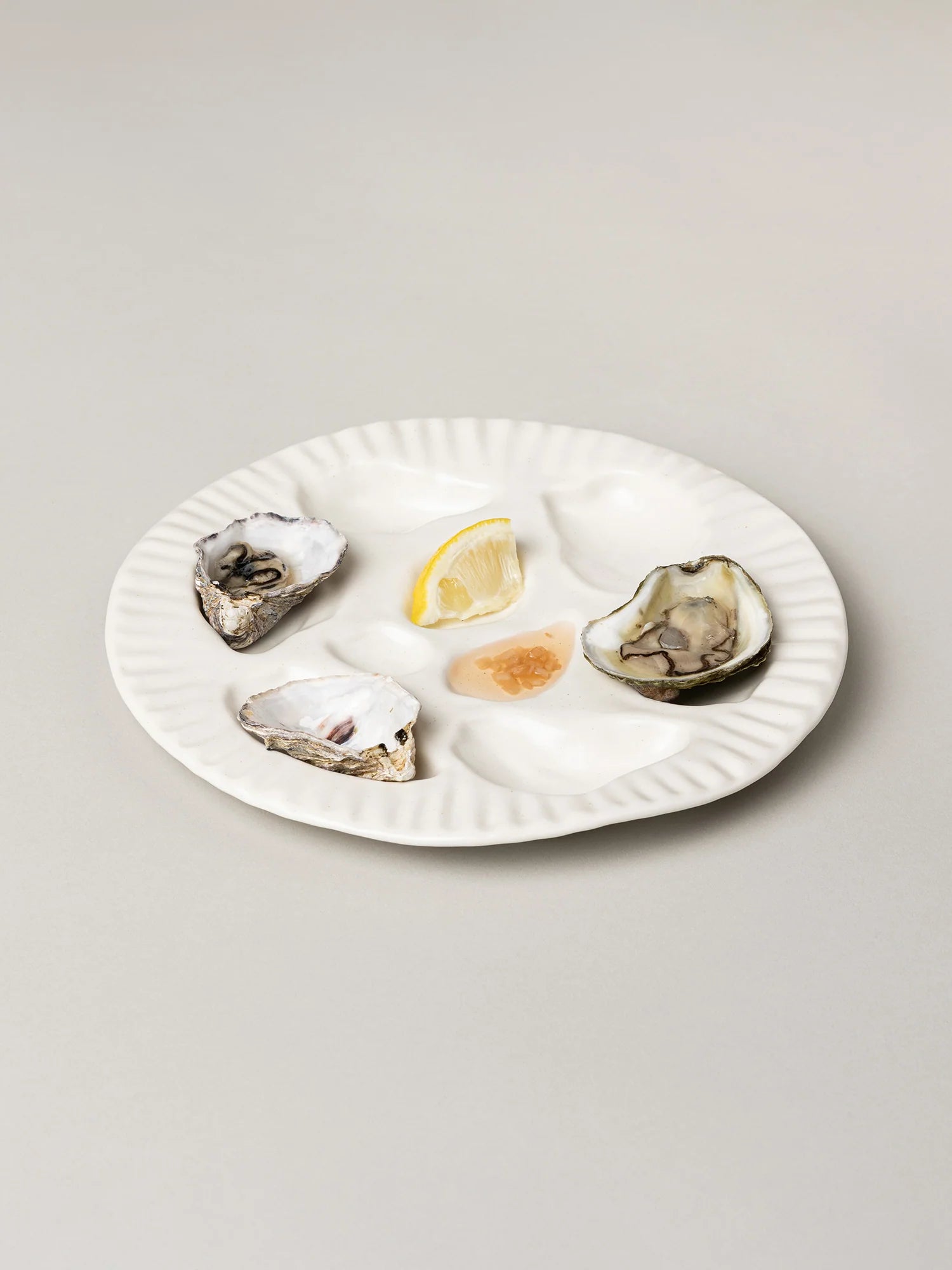 Porcelain Oyster Plate