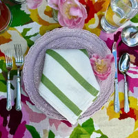 Portofino Bold Stripe Large Linen Napkin