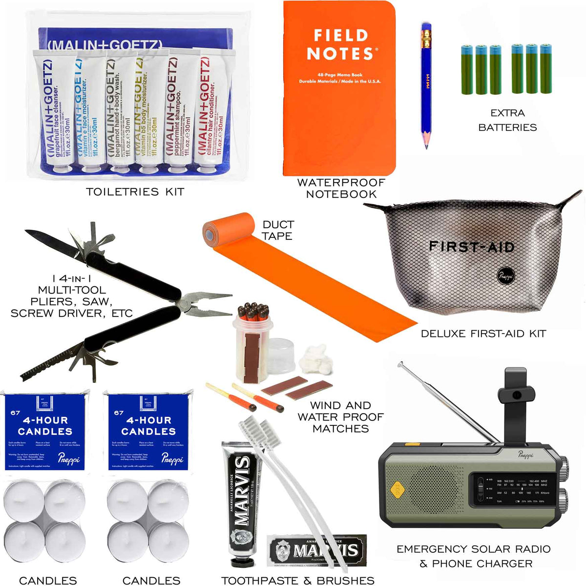 The Prepster, Two-Person, 3-Day Emergency Kit Bag