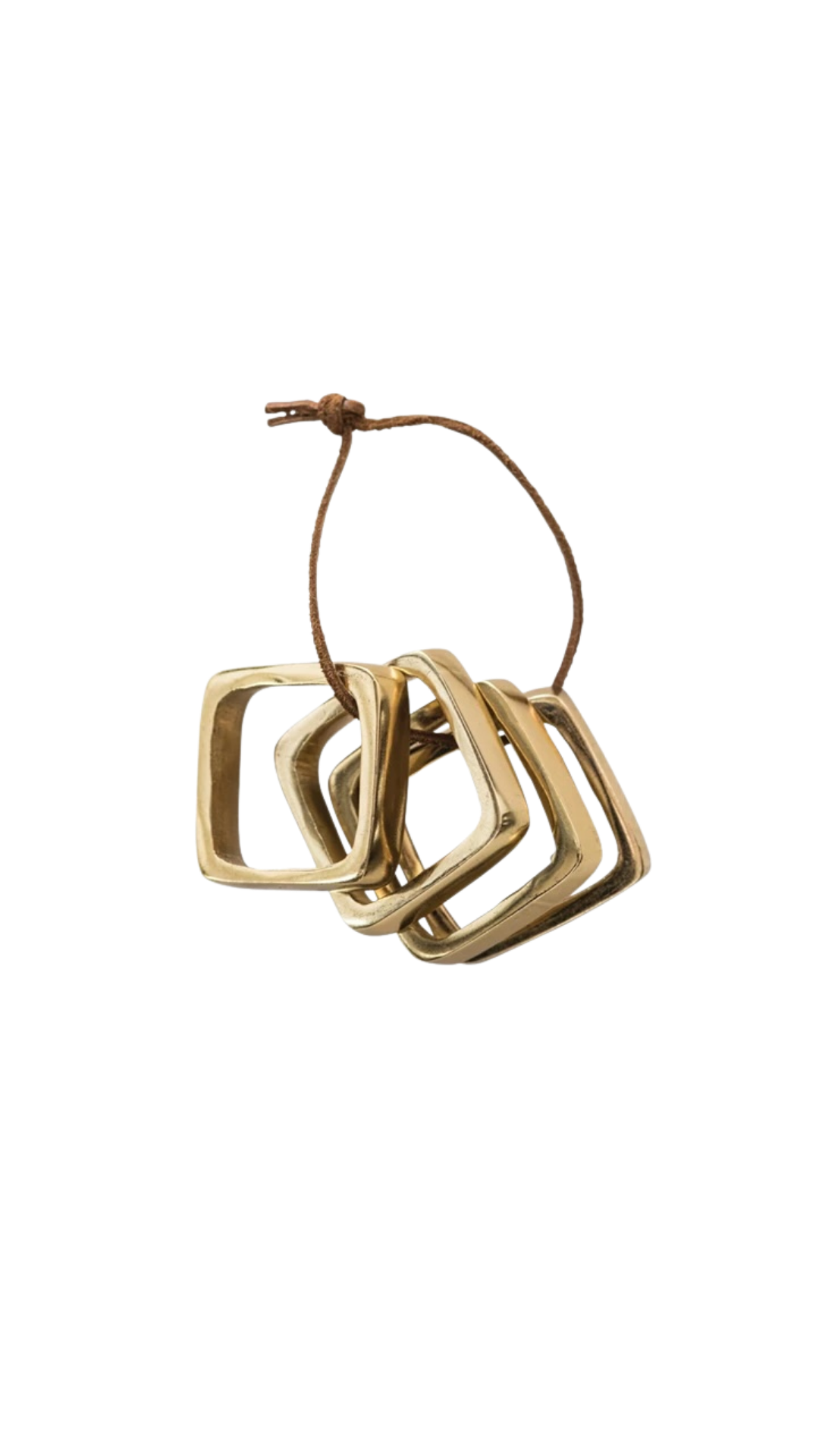 Velda Brass Napkin Rings, Set of 4