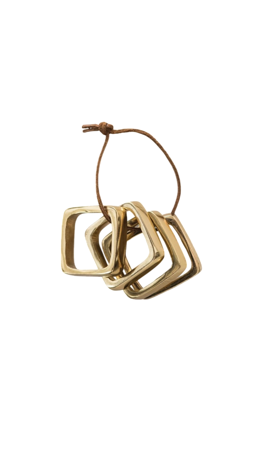 Velda Brass Napkin Rings, Set of 4